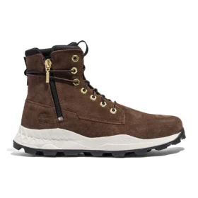 Brooklyn laars met rits aan de zijkant “Bruin nubuck”
