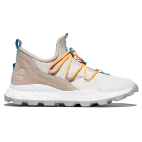 Brooklyn leren en stoffen Oxford-sneakers “Light Beige Mesh”