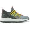 Brooklyn leren en stoffen Oxford-sneakers “Medium Grey Mesh with Red”