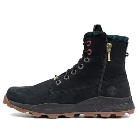 Brooklyn Side Zip Laarzen “Zwart Nubuck”