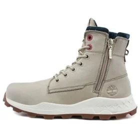 Brooklyn Side Zip Wide Fit Laarzen “Beige Nubuck”