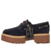 C.F. STEAD Indigo Suede Stone Street Platform Schoenen “Dark Blue Suede”