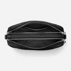 Camera-tas van generfd leer