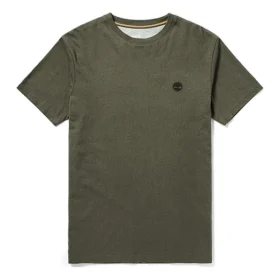 Casual heren shirt met ronde kraag, groen