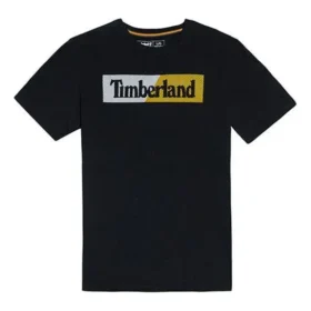 Casual losvallende T-shirt met ronde hals en print, korte mouwen, koppelstijl, zwart