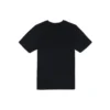 Casual losvallende T-shirt met ronde hals en print, korte mouwen, koppelstijl, zwart