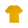 Casual losvallende T-shirt met ronde hals, print en korte mouwen, koppelstijl, geel