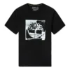 Casual ronde kraag met print voor heren, zwart