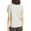 Casual T-shirt met ronde hals en korte mouwen, bedrukt, grijs