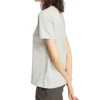 Casual T-shirt met ronde hals en korte mouwen, bedrukt, grijs