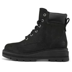 Cheyenne Valley Mid Wide Fit-laarzen “Zwart Nubuck”
