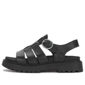 Clairemont Way Fisherman Sandalen “Zwart Nubuck”