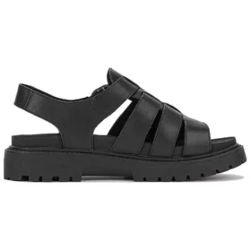 Clairemont Way Fisherman Sandalen “Zwart Nubuck”