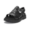 Clairemont Way Fisherman Sandalen “Zwart Nubuck”