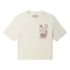 Crop-T-shirt met print “White”
