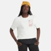 Crop-T-shirt met print “White”