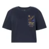 Cropped T-shirt “Navy”