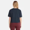Cropped T-shirt “Navy”