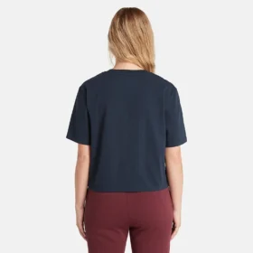 Cropped T-shirt “Navy”