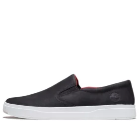 Davis Square Slip-Ons “Zwart Nubuck”