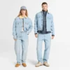 Denimjas met corduroy kraag Denimjas met corduroy kraag
