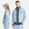Denimjas met corduroy kraag Denimjas met corduroy kraag