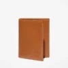 Drievoudige Trifold portemonnee van glad leer voor heren Drievoudige Trifold portemonnee van glad leer voor heren