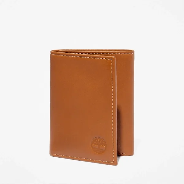 Drievoudige Trifold portemonnee van glad leer voor heren Drievoudige Trifold portemonnee van glad leer voor heren