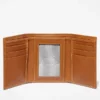 Drievoudige Trifold portemonnee van glad leer voor heren Drievoudige Trifold portemonnee van glad leer voor heren