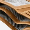 Drievoudige Trifold portemonnee van glad leer voor heren Drievoudige Trifold portemonnee van glad leer voor heren