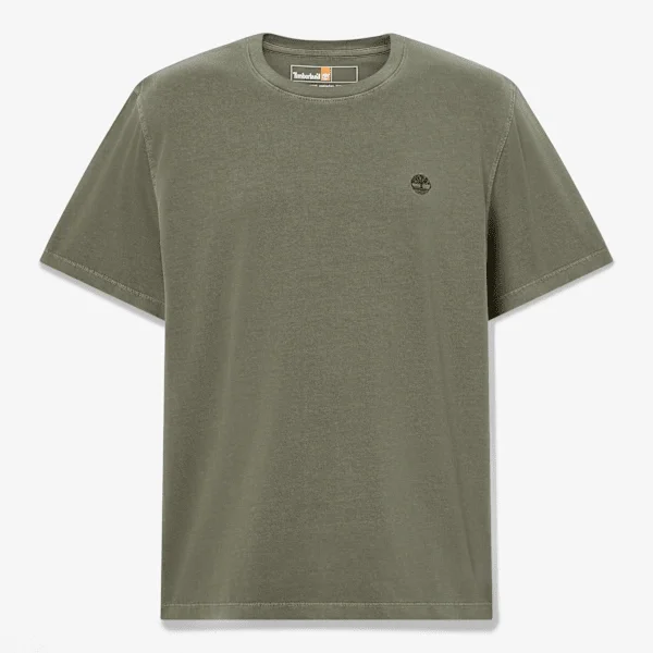 Dunstan River T-shirt met korte mouwen voor heren, in de massa geverfd Dunstan River T-shirt met korte mouwen voor heren, in de massa geverfd