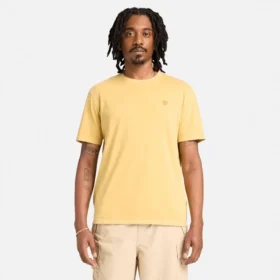 Dunstan River T-shirt met korte mouwen voor heren, in de massa geverfd