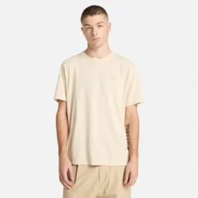 Dunstan River T-shirt met korte mouwen voor heren, in de massa geverfd