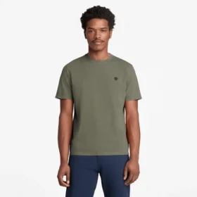 Dunstan River T-shirt met korte mouwen voor heren, in de massa geverfd