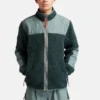 Earthkeepers by Raeburn fleecejas met hoge pool “Balsam Green”