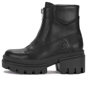 Everleigh laars met ritssluiting aan de voorkant “Zwart Nubuck”
