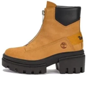 Everleigh laarzen met ritssluiting aan de voorkant “Tarwe Nubuck”