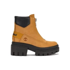 Everleigh laarzen met ritssluiting aan de voorkant “Tarwe Nubuck”