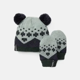Fairisle-hoeden- en wantenset voor kinderen
