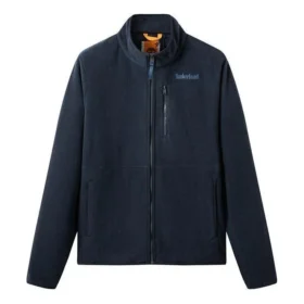 Fleece-Sweatshirt met logo en zakken “Navy”