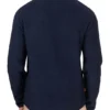 Fleece-Sweatshirt met logo en zakken “Navy”
