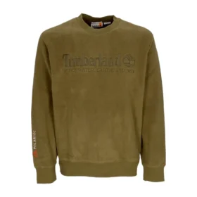 Geborduurde merksweater “Olive Green”
