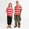 Gestreepte rugbypoloshirt met korte mouwen Gestreepte rugbypoloshirt met korte mouwen