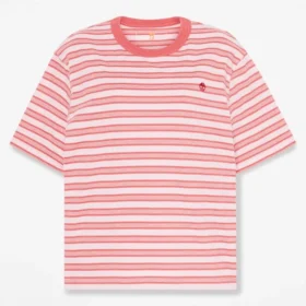 Gestrept T-shirt met korte mouwen voor dames