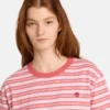 Gestrept T-shirt met korte mouwen voor dames Gestrept T-shirt met korte mouwen voor dames