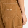 Gewassen canvas werkbroek korte broek