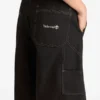 Gewassen canvas werkbroek korte broek