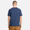 Gewassen T-shirt met geborduurd logo voor heren Gewassen T-shirt met geborduurd logo voor heren