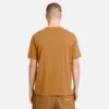 Gewassen T-shirt met geborduurd logo voor heren Gewassen T-shirt met geborduurd logo voor heren