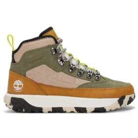 GreenStride Motion 6 Mid waterdichte laarzen van stof en leer “Olive Green”
